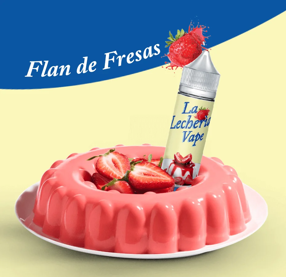 LECHERIA VAPE – FLAN DE FRESAS – 50ml