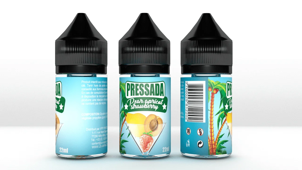 PRESSADA – PEAR APRICOT STRAWBERRY – 22ML