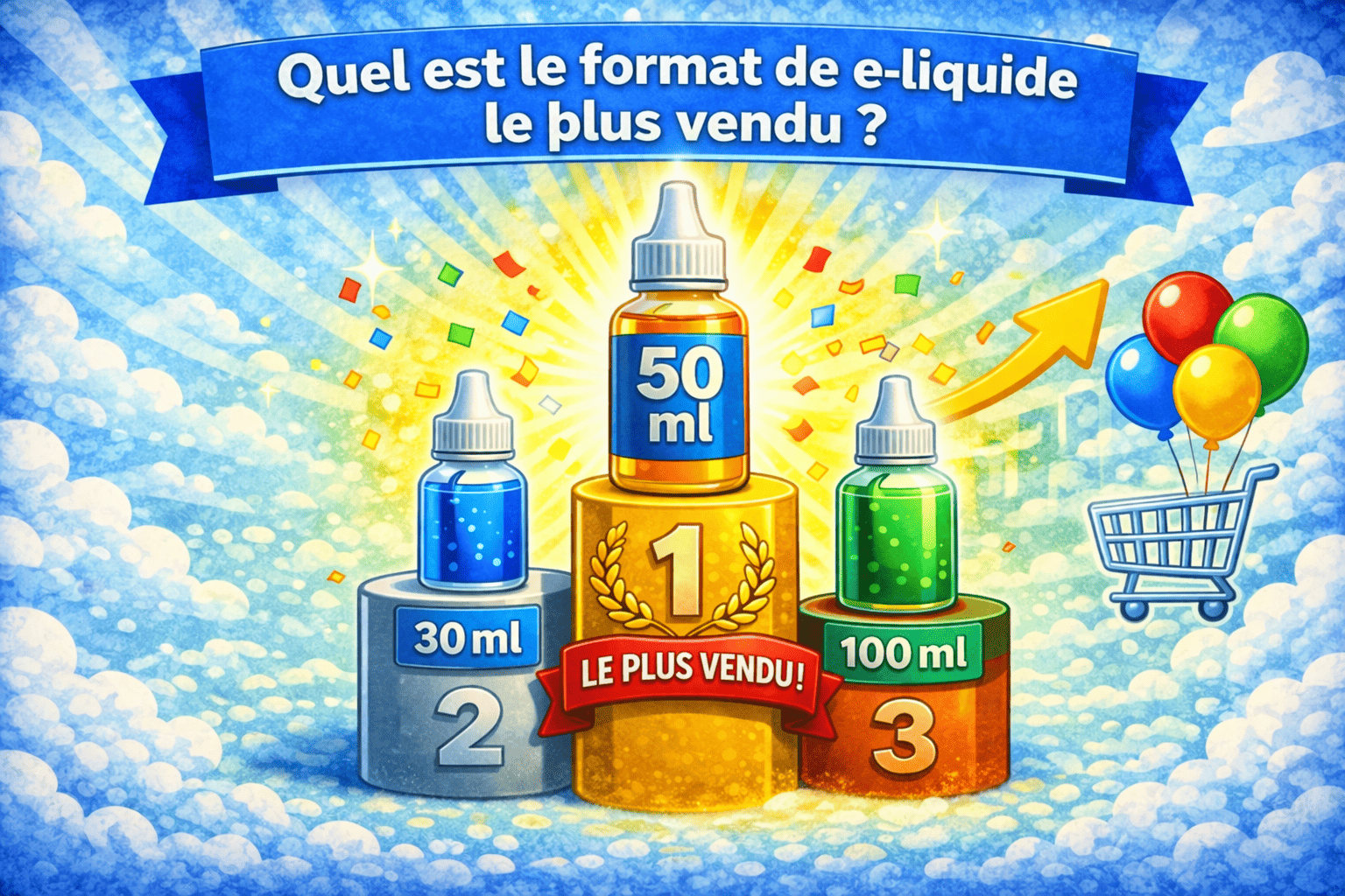 Le e-liquide 50 ml comme format favori des vapoteurs