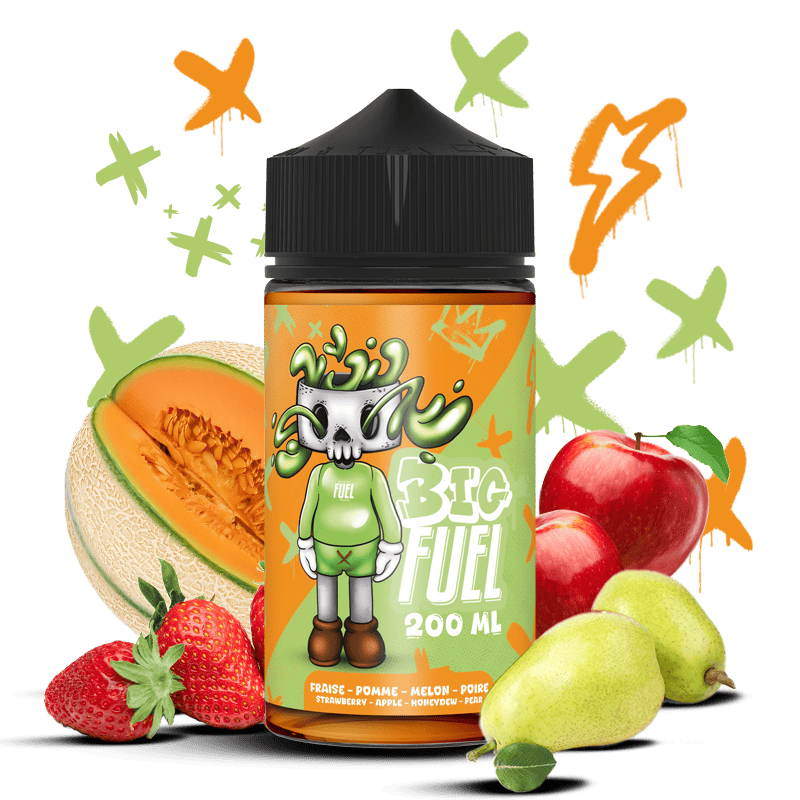 Fraise pomme melon poire Big fuel 200ml
