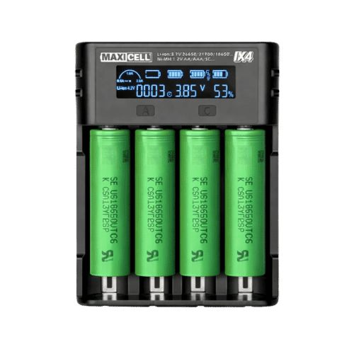 Pack Chargeur IX4 + 4 accus 18650 Sony VTC6 3000 mAh