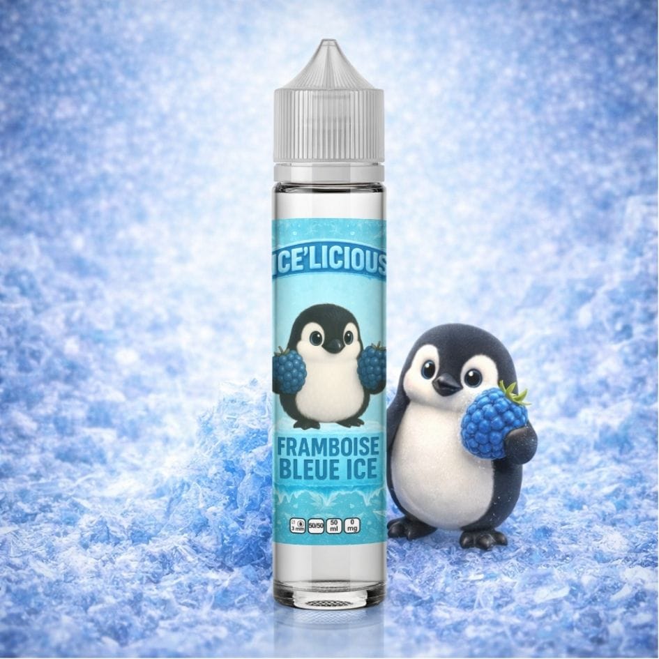Framboise bleue ice Ice’licious 50ml (Abonnement mensuel -3%)