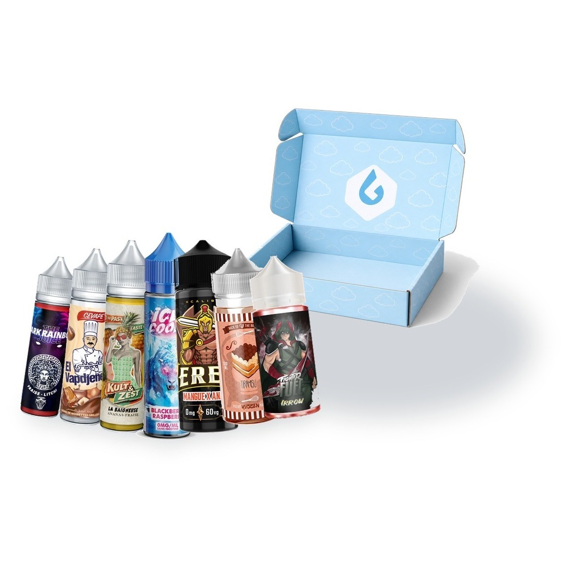 Grande box e-liquides LiquidBox 500 ml