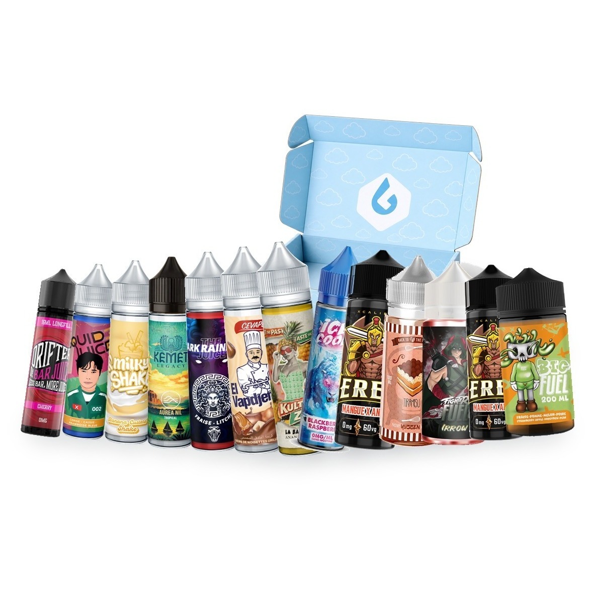 Box XXL LiquidBox - 8 x 50 ml + 4 x 100 ml + 1 x 200 ml