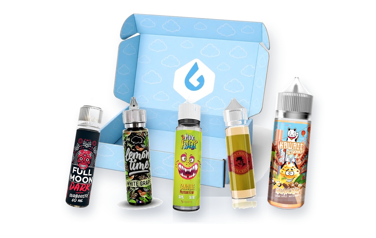 LiquidBox taille XL avec 4 flacons 50ml et 1 flacon 100ml